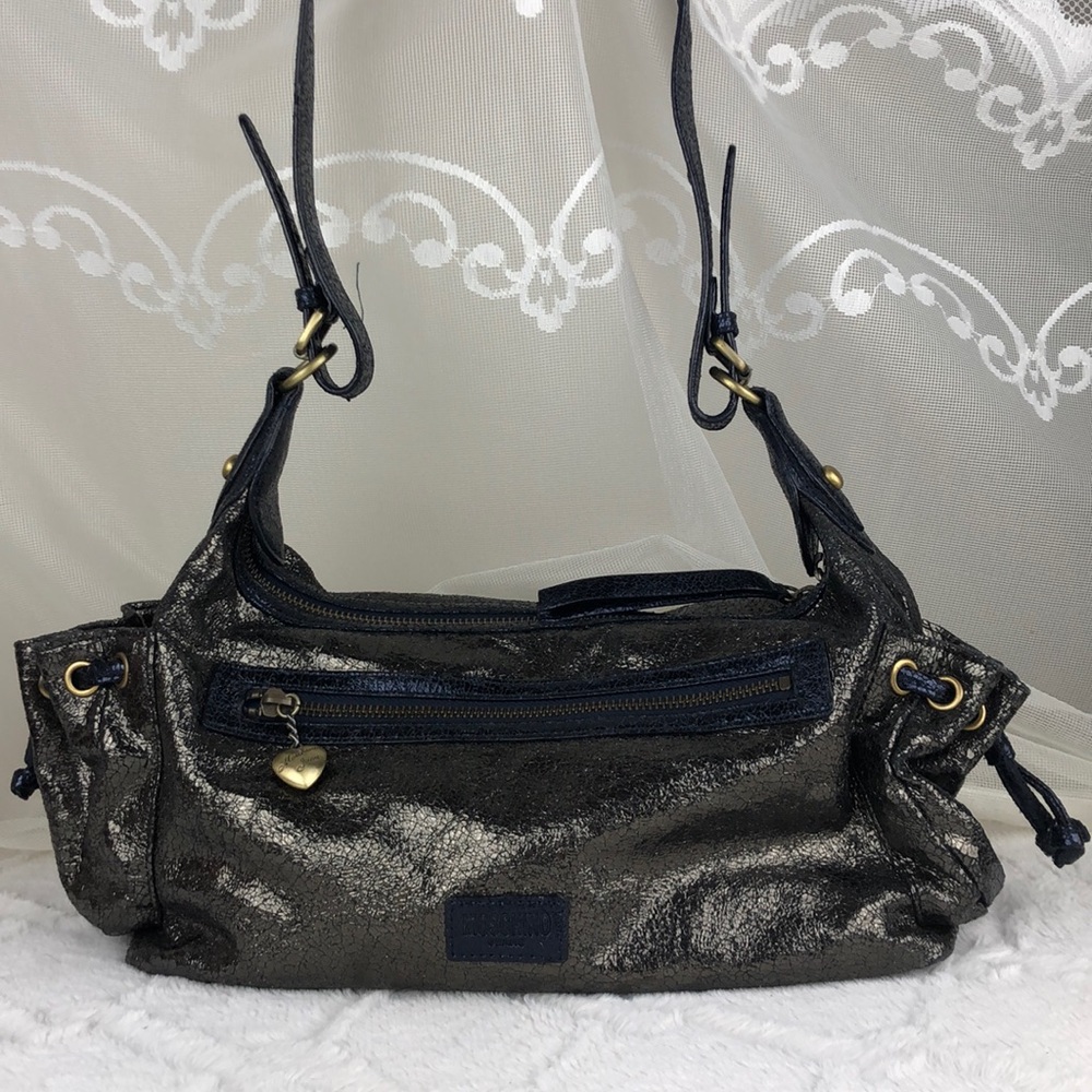 Moschino Jeans Metallic Shoulder Bag
